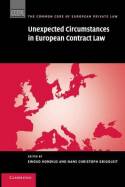 Unexpected circumstances in european contract Law. 9781107416871