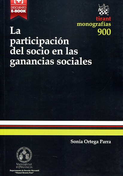 La participación del socio en las ganancias sociales. 9788490531556