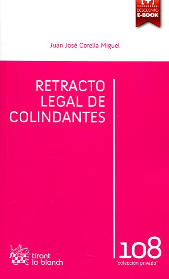 Retracto legal de colindantes. 9788490536919