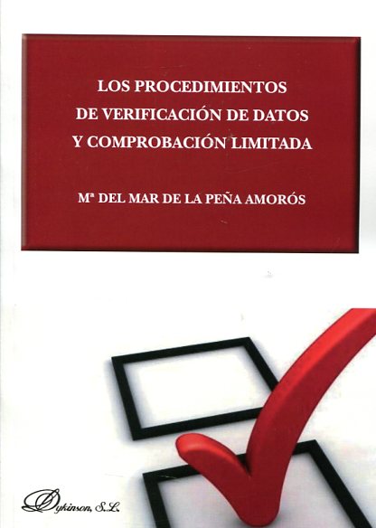 Los procedimientos de verificación de datos y comprobación limitada. 9788490851319