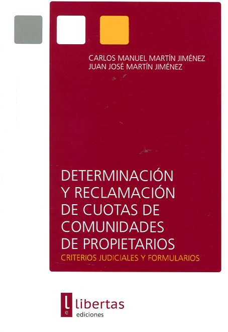 Determinación y reclamación de cuotas de comunidades de propietarios. 9788494155338