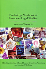Cambridge yearbook of european legal studies. 9781849466288