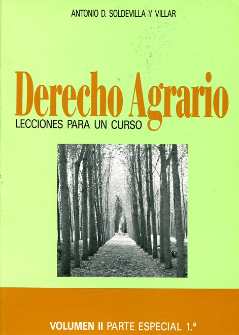 Derecho agrario. 9788460430544