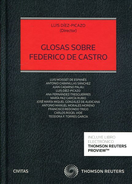 Glosas sobre Federico de Castro. 9788447053520