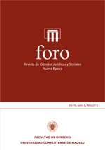 Foro. Revista de Ciencias Jurídicas y Sociales. Nueva Época; Vol. 16, Núm. 1 / 2013. 100964811
