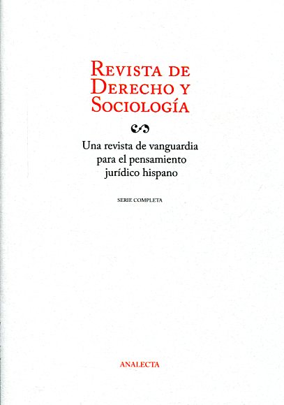 Revista de Derecho y Sociología. 9788490170007