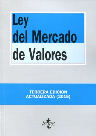 Ley de Mercados de Valores. 9788430965212