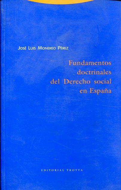 Fundamentos doctrinales del Derecho social en España