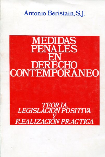 Medidas penales en Derecho contemporáneo