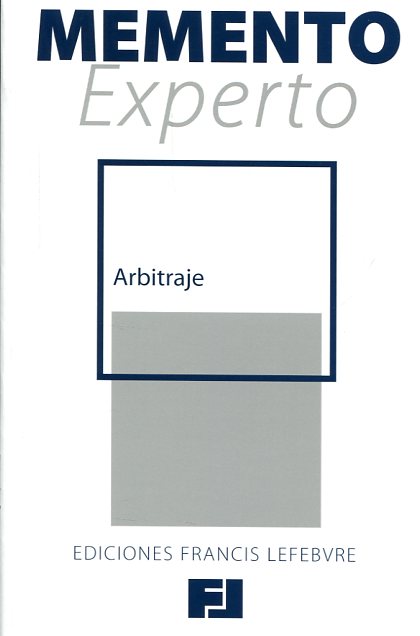 MEMENTO EXPERTO-Arbitraje 