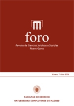 Foro. Revista de Ciencias Jurídicas y Sociales. Nueva Época; Vol. 7, Núm. 1 / 2008