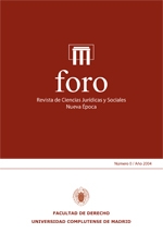 Foro. Revista de Ciencias Jurídicas y Sociales. Nueva Época; Vol. 0, Núm. 1 / 2004. 100731683
