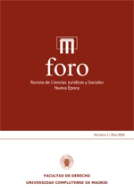 Foro. Revista de Ciencias Jurídicas y Sociales. Nueva Época; Vol. 3, Núm. 1 / 2006