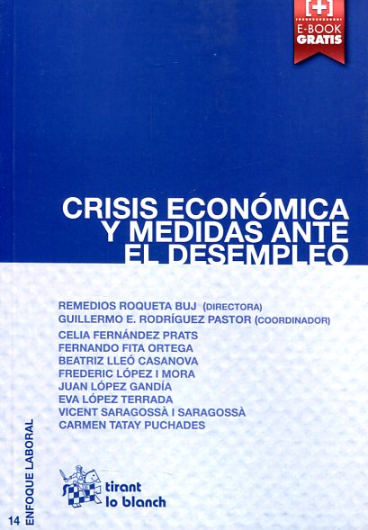 Crisis económica y medidas ante el desempleo. 9788490860540