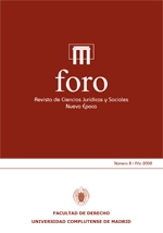 Foro. Revista de Ciencias Jurídicas y Sociales. Nueva Época; Vol. 8, Núm. 1 / 2008. 100964740