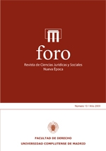Foro. Revista de Ciencias Jurídicas y Sociales. Nueva Época; Vol. 10, Núm. 1 / 2009