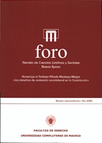 Foro. Revista de Ciencias Jurídicas y Sociales. Nueva Época; Número Extraordinario / 2009