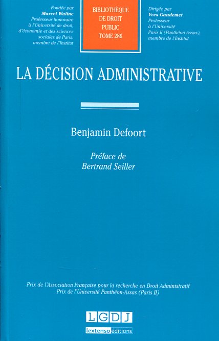 La décision administrative. 9782275046679