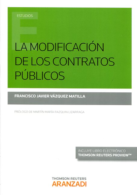 La modificación de los contratos públicos. 9788490982327