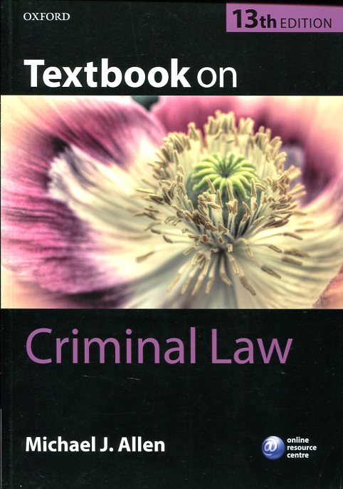 Textbook on criminal Law. 9780198727422