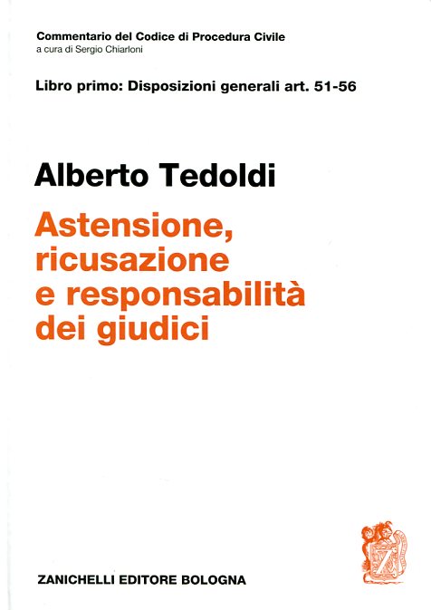 Astensione, ricusacione e responsabilità dei giudici. 9788808172020