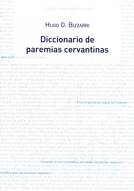 Diccionario de paremias cervantinas