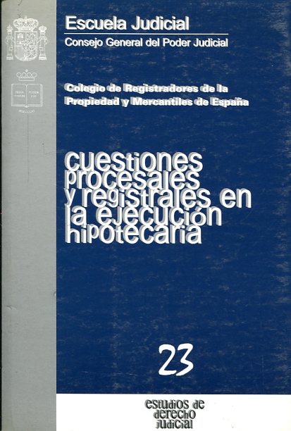 Cuestiones procesales y registrales en la ejecución hipotecaria. 9788489324954