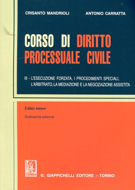 Corso di Diritto processuale civile