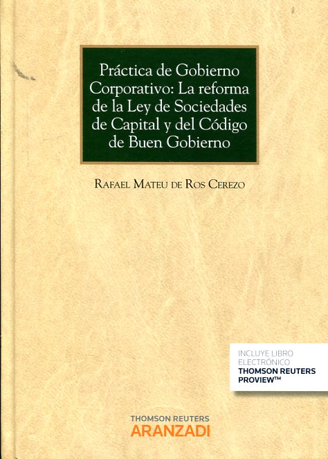 Práctica de gobierno corporativo. 9788490984208