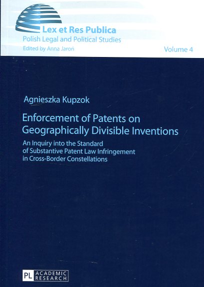 Enforcement of patents on geographically divisible inventions. 9783631655573