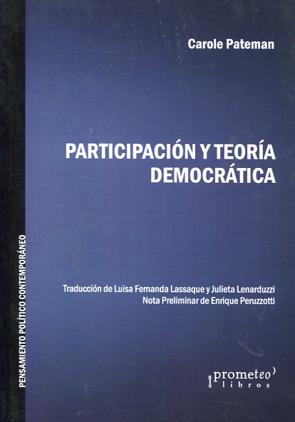 Participación y teoría democrática. 9789875746695