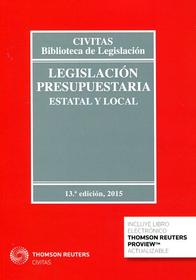 Legislación presupuestaria. 9788447051168