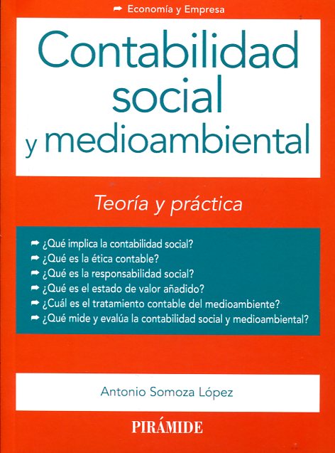 Contabilidad social y medioambiental. 9788436834956