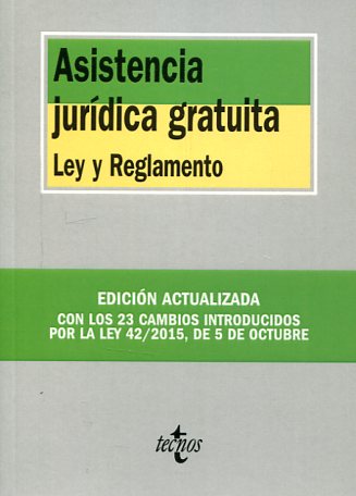 Asistencia jurídica gratuita. 9788430968459
