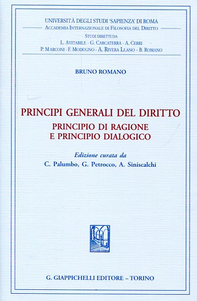 Principi generali del Diritto. 9788892102187