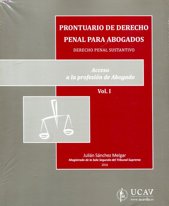 Prontuario de Derecho penal para abogados. 9788490403778