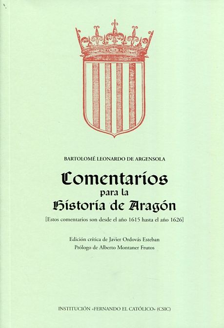 Comentarios para la historia de Aragón. 9788499114057