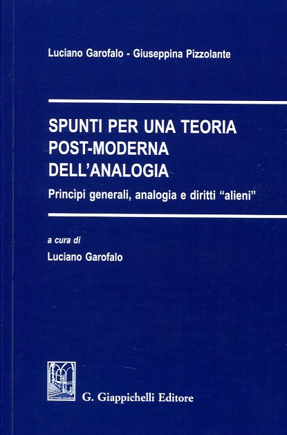 Spunti per una teoria post-moderna dell'analogia. 9788892104167