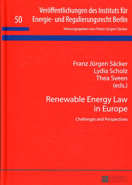 Renewable energy Law in Europe. 9783631663431