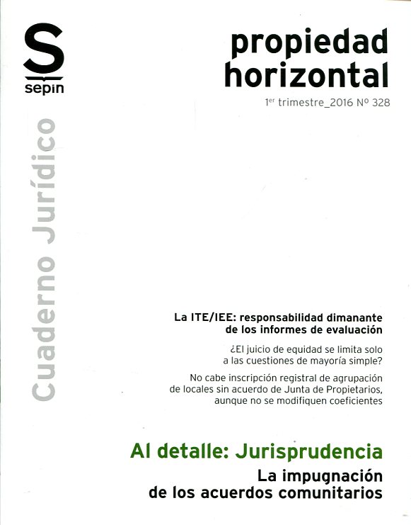 La ITE/IEE: responsabilidad dimanante de los informes de evaluación. 9788416521289