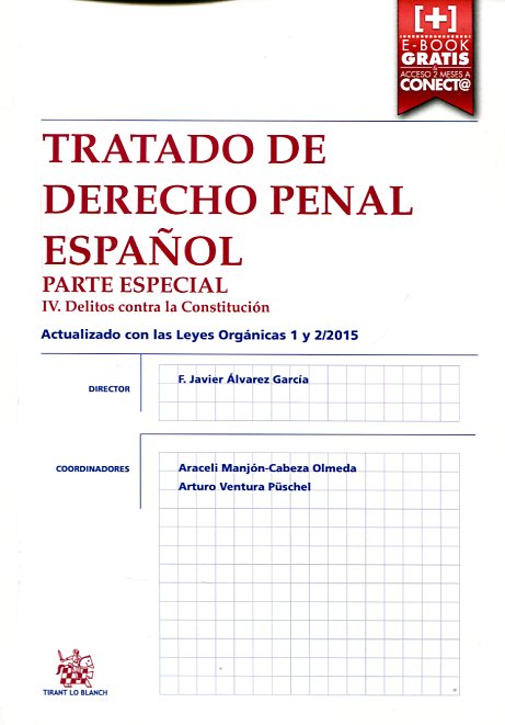 Tratado de Derecho penal español. 9788491192800