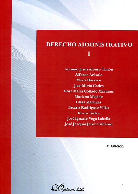 Derecho administrativo I. 9788490856741