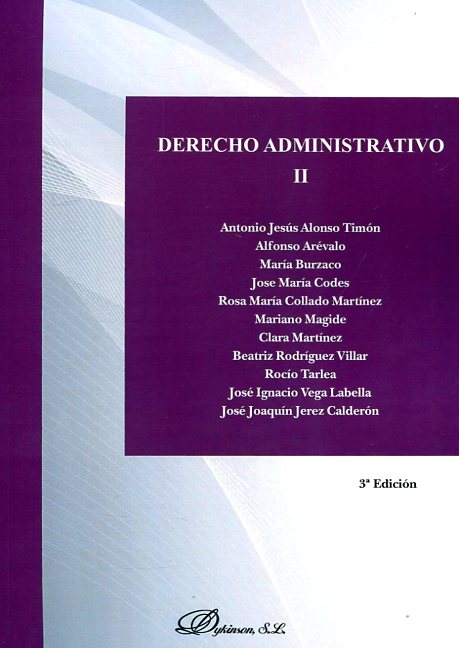 Derecho administrativo II. 9788490856758