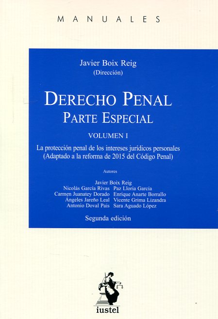 Derecho penal . 9788498903003