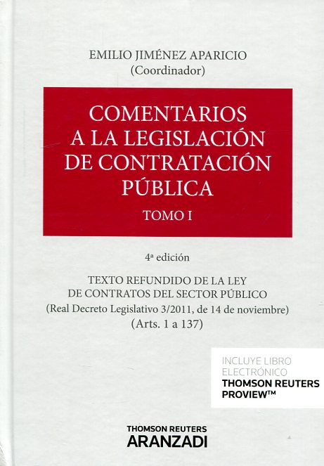 Comentarios a la legislación de contratación pública