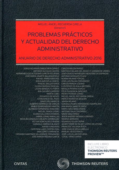 Problemas prácticos y actualidad del Derecho adminsitrativo. 9788491357520
