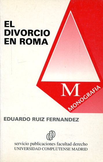 El divorcio en Roma. 9788486926045