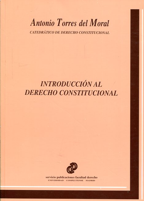 Introducción al Derecho constitucional. 9788486926960