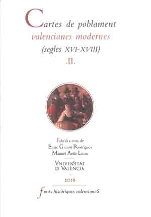 Cartes de poblament valencianes modernes (segles XVI-XVIII). 9788437097589