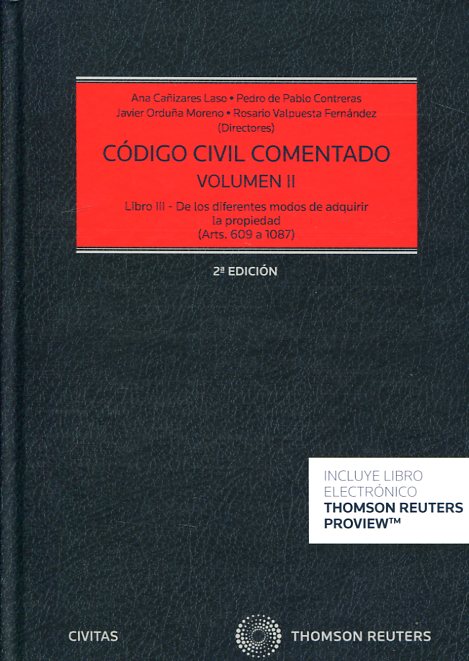 Código Civil comentado. 9788490994030